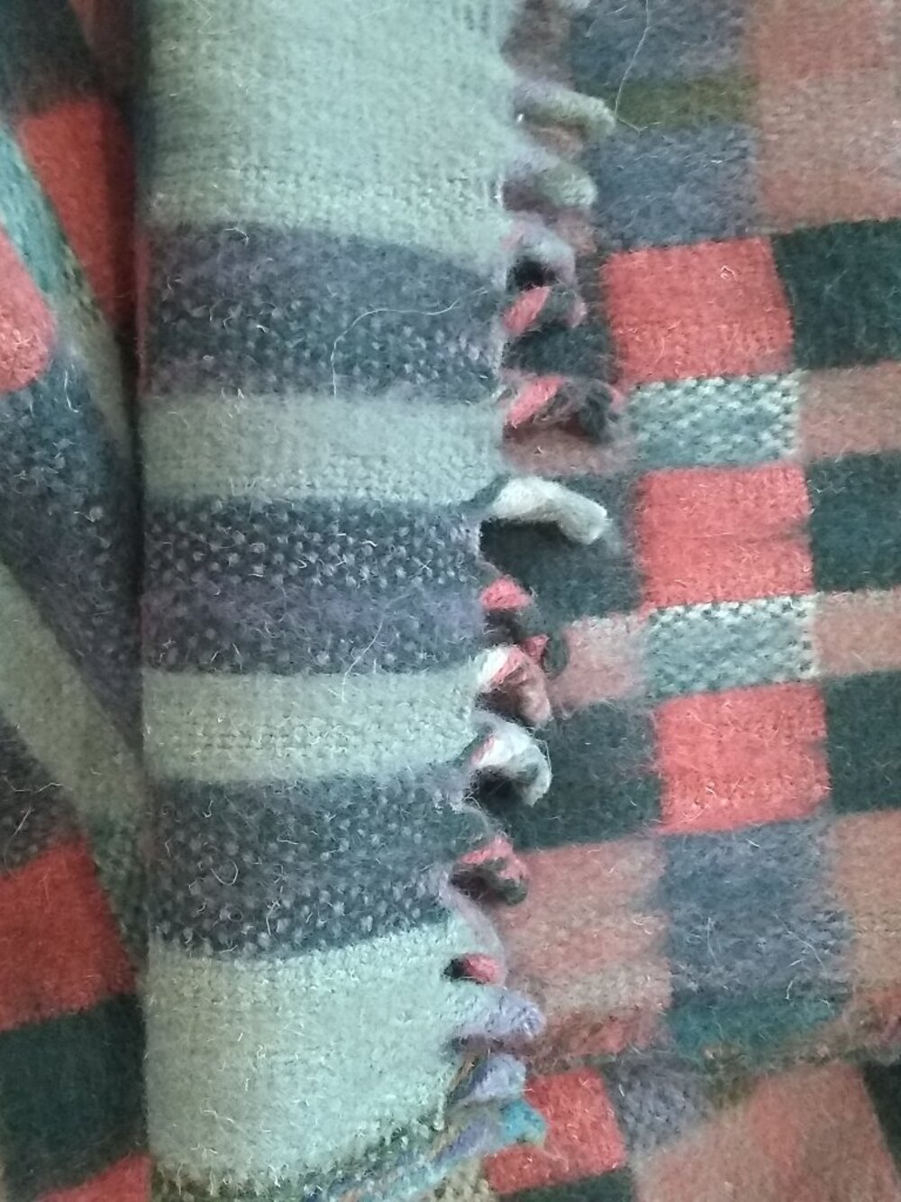 Anthropology heavy wool blanket beautiful